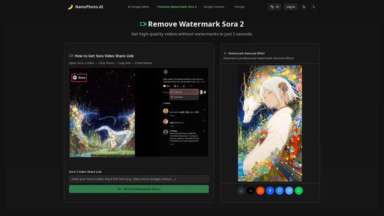 RemoveWatermarkSora2 screenshot