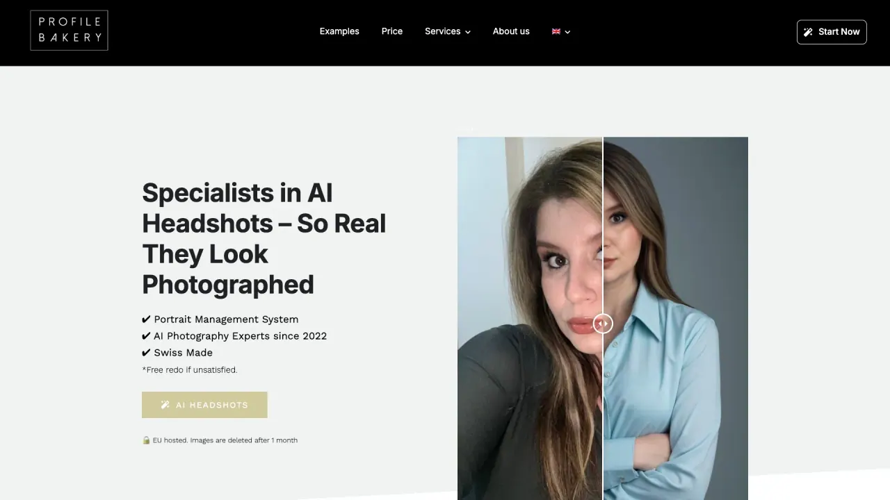 Profilebakery screenshot
