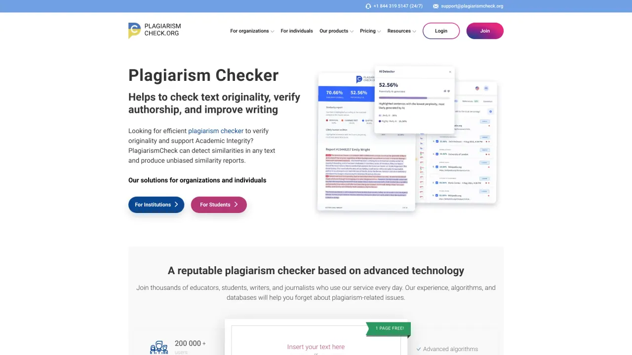 AIPlagiarism Checker screenshot