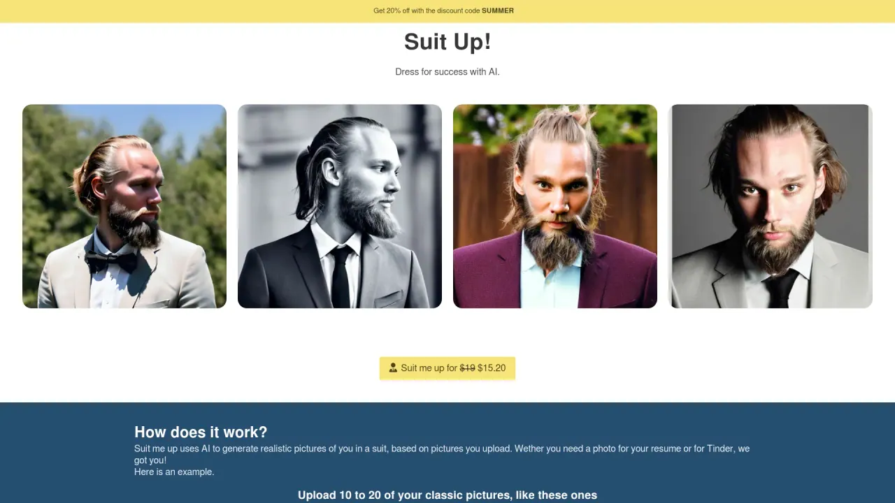 Suitmeup screenshot