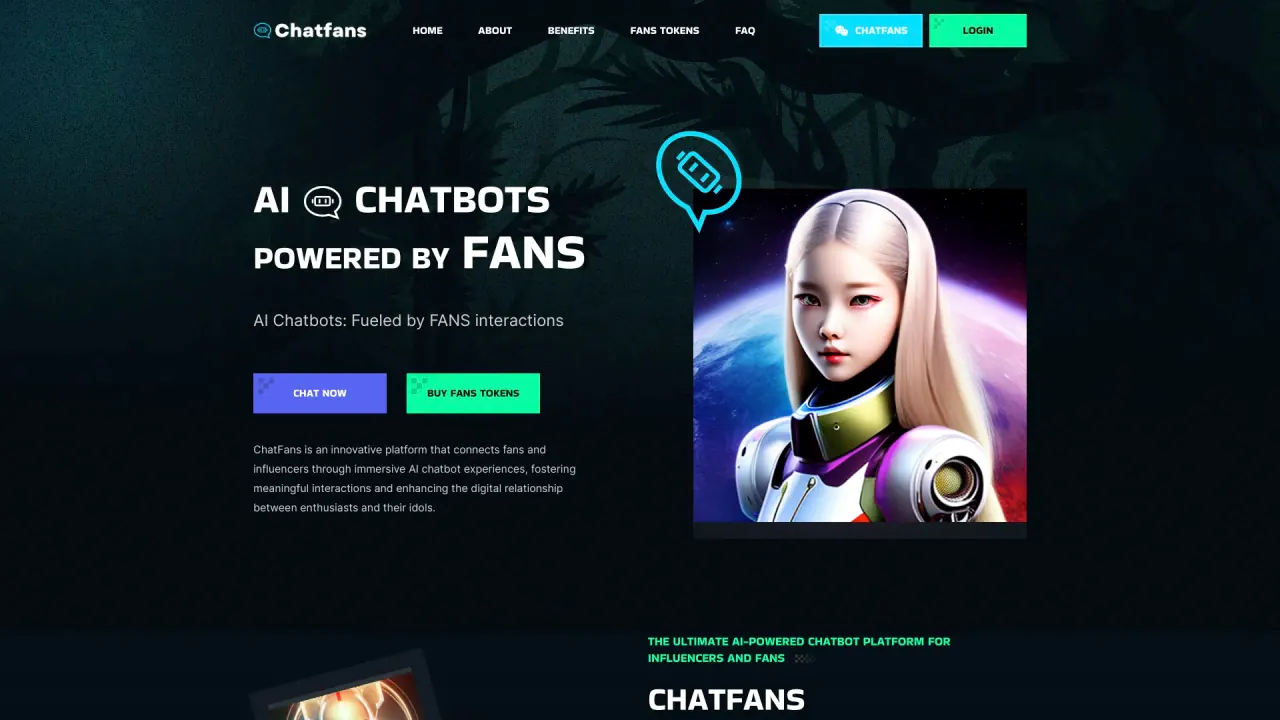 ChatfansAI screenshot