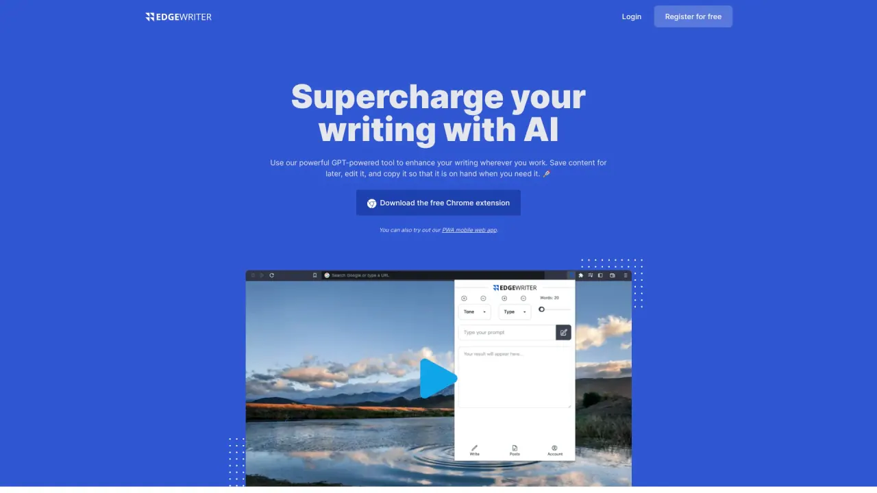 Edgewriter screenshot