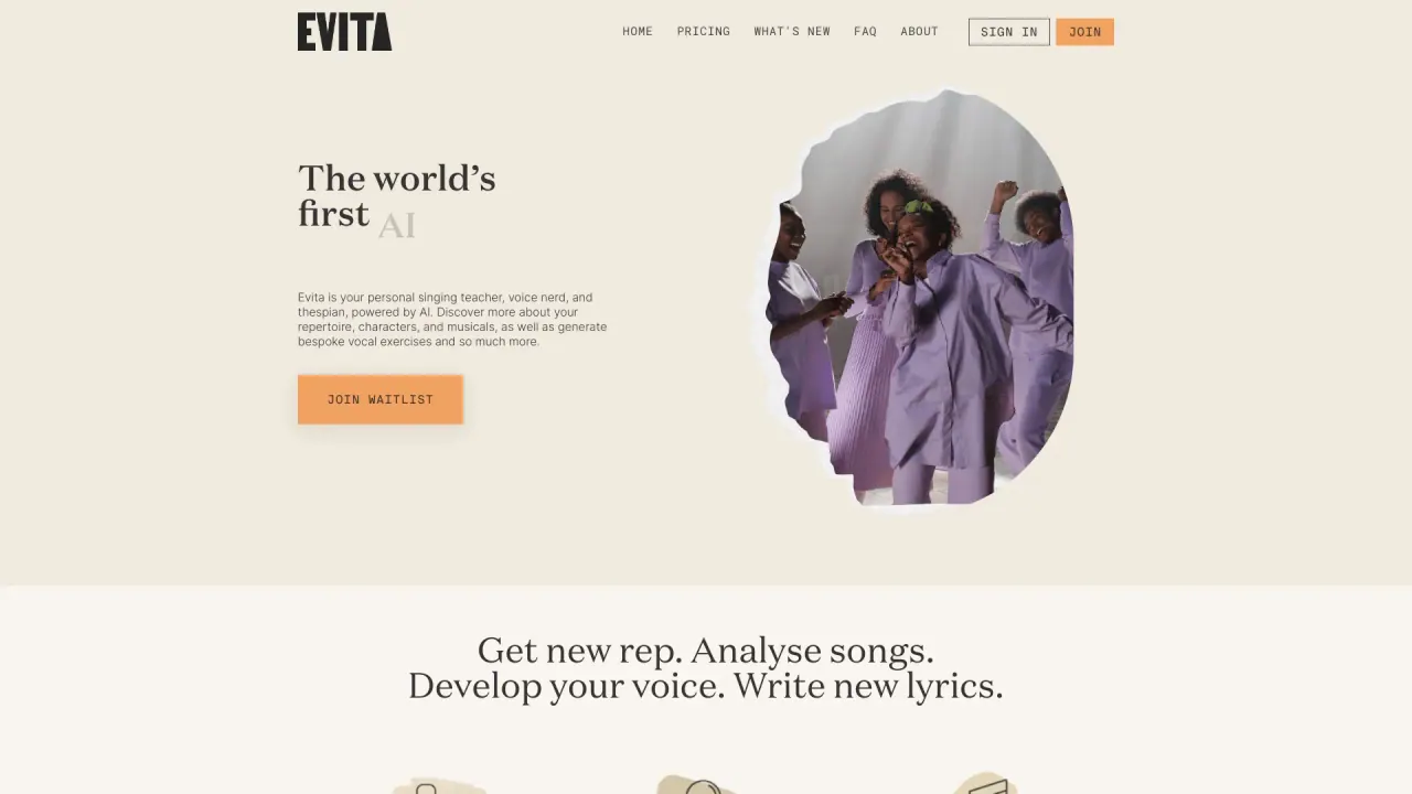 EvitaAI screenshot
