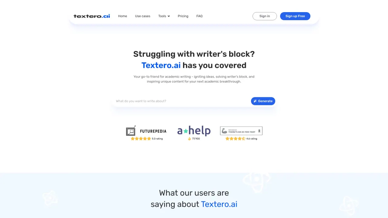 TexteroAI screenshot