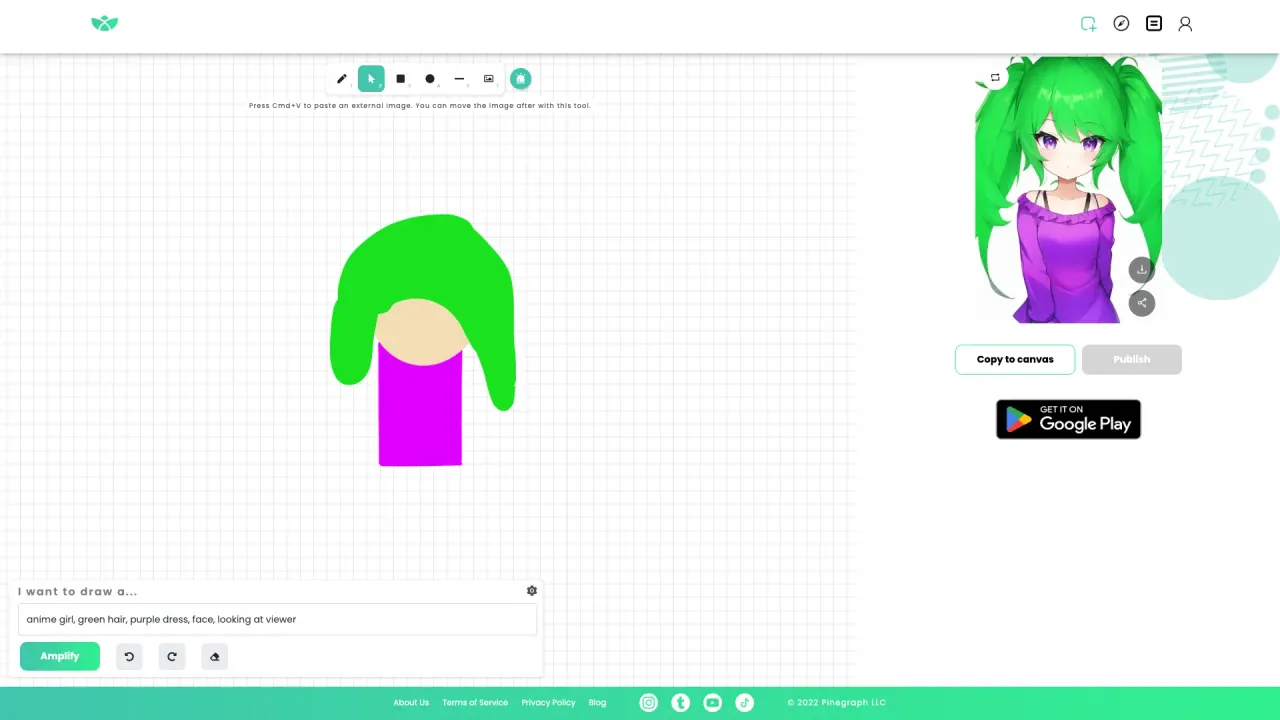 Pinegraph screenshot