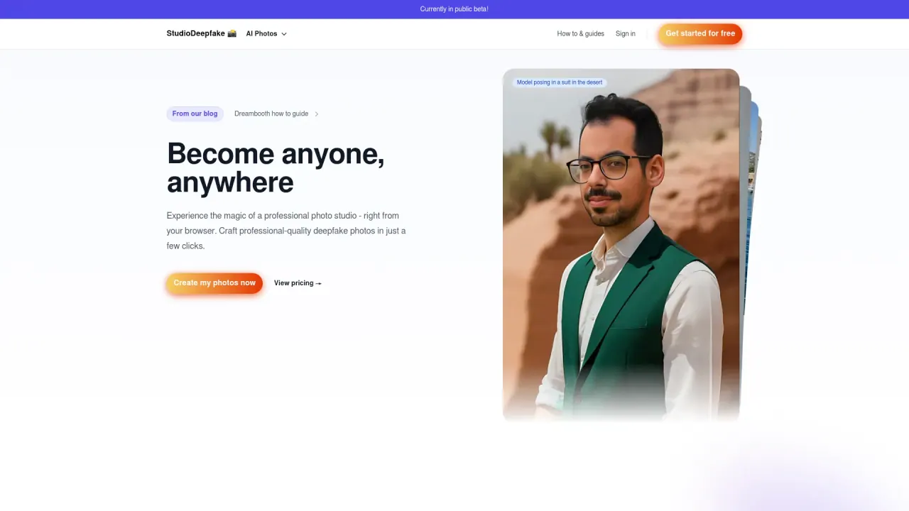 Studiodeepfake screenshot