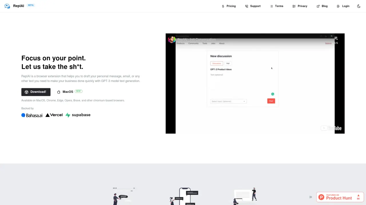 ReplAI screenshot