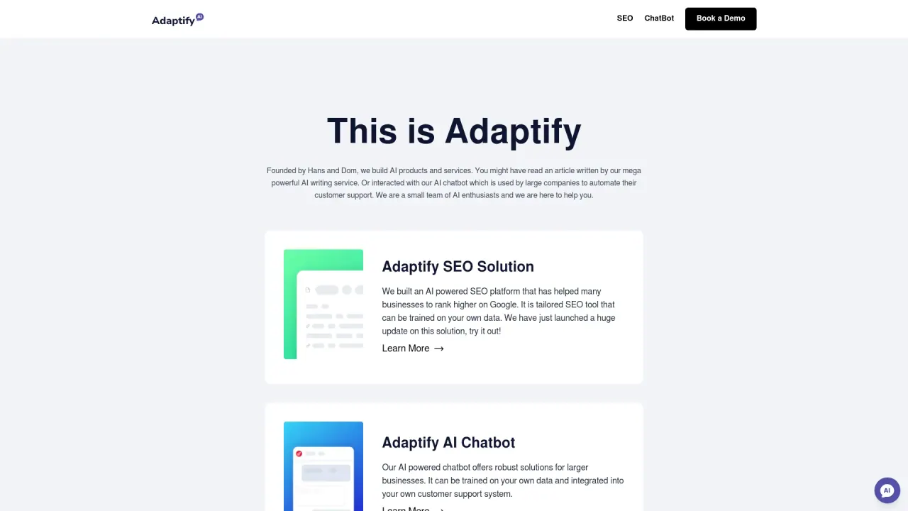 AdaptifyAI screenshot