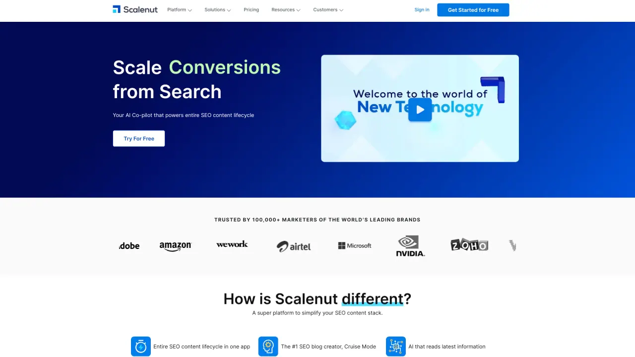 Scalenut screenshot