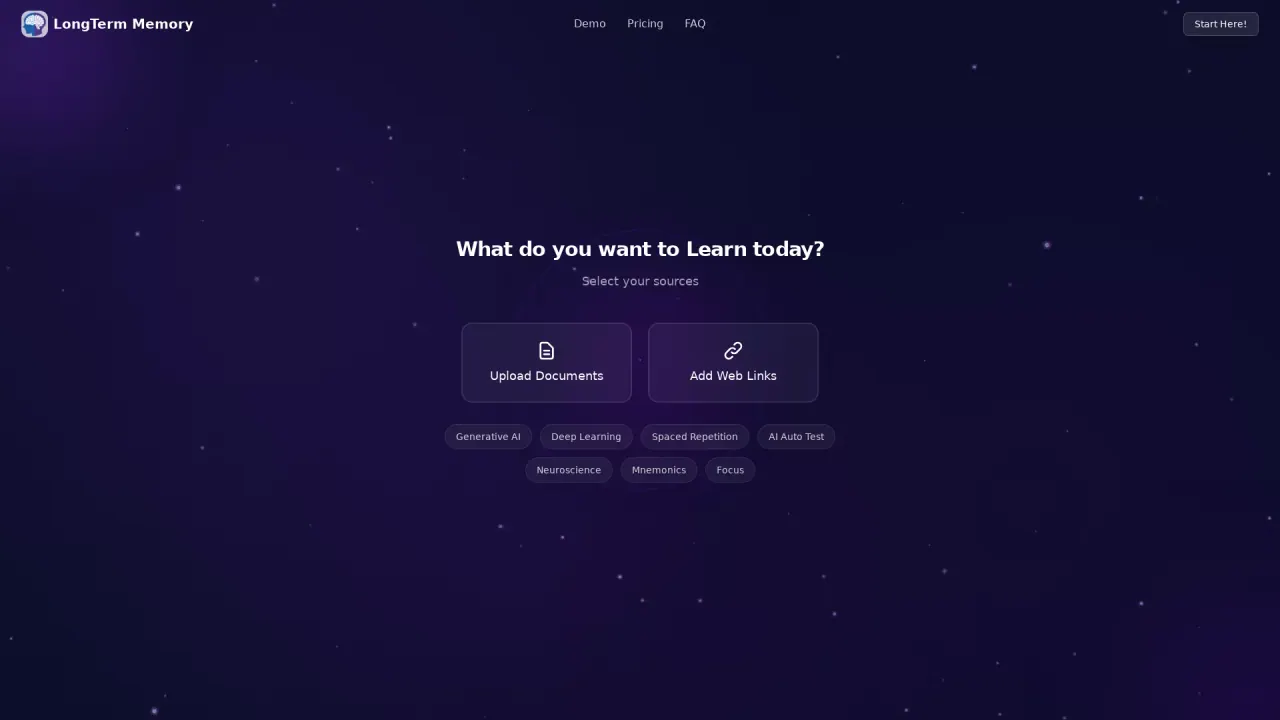 LongTerMemory screenshot