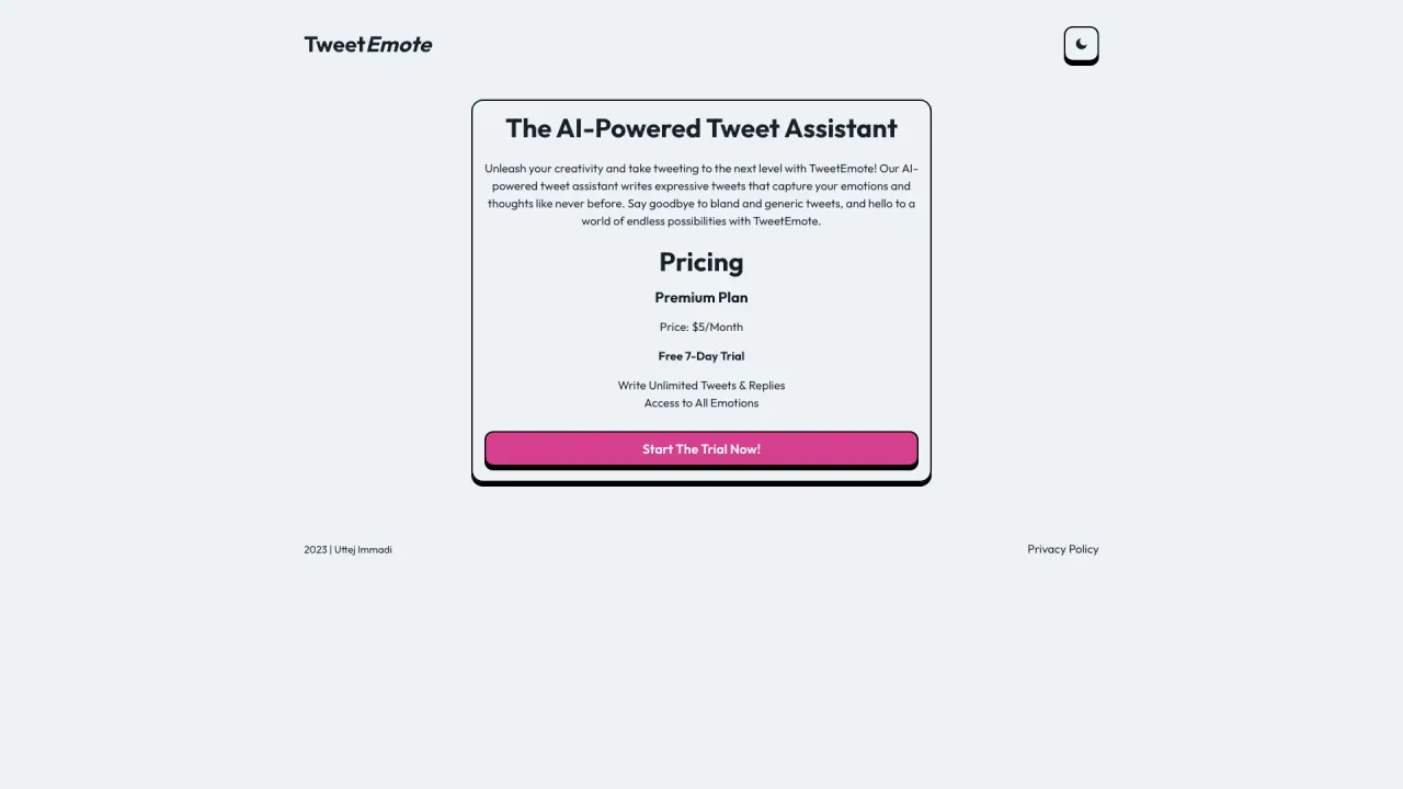 Tweetemote screenshot