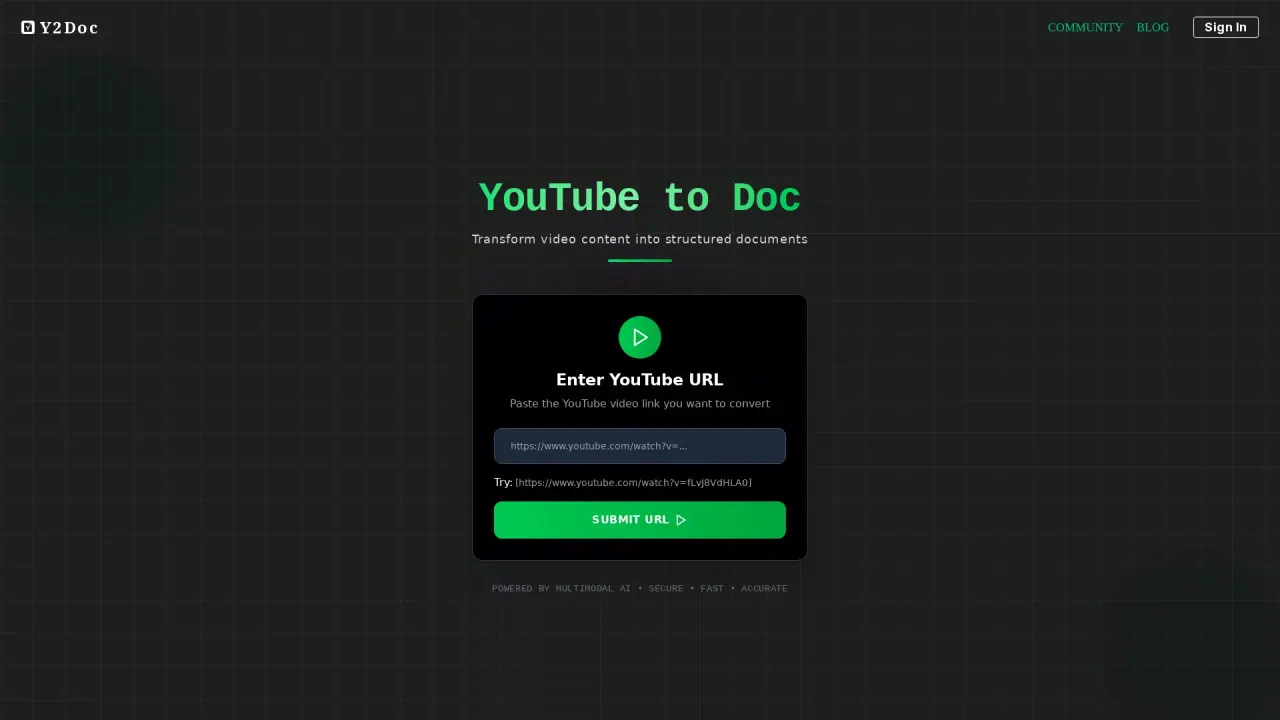 y2doc screenshot
