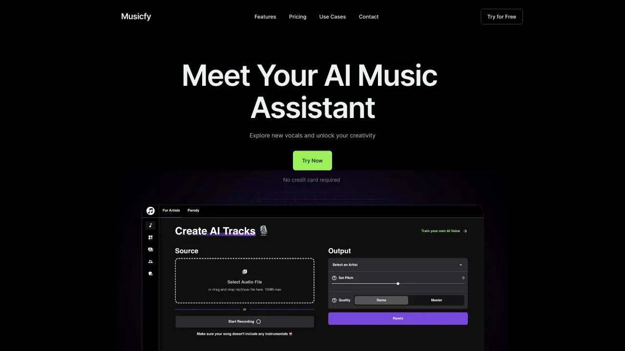 Musicfy screenshot