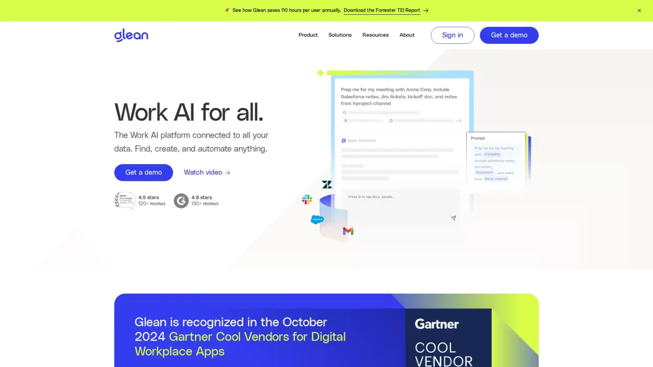 Glean screenshot