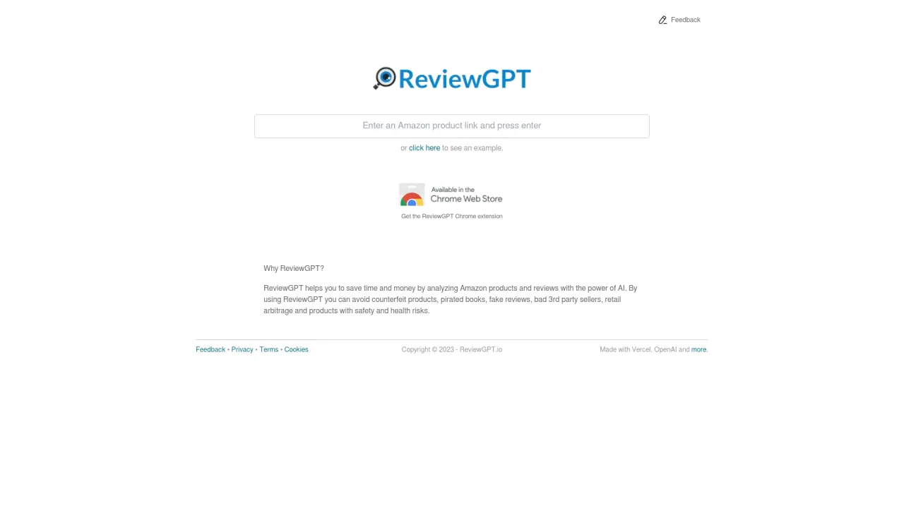 ReviewGPT screenshot