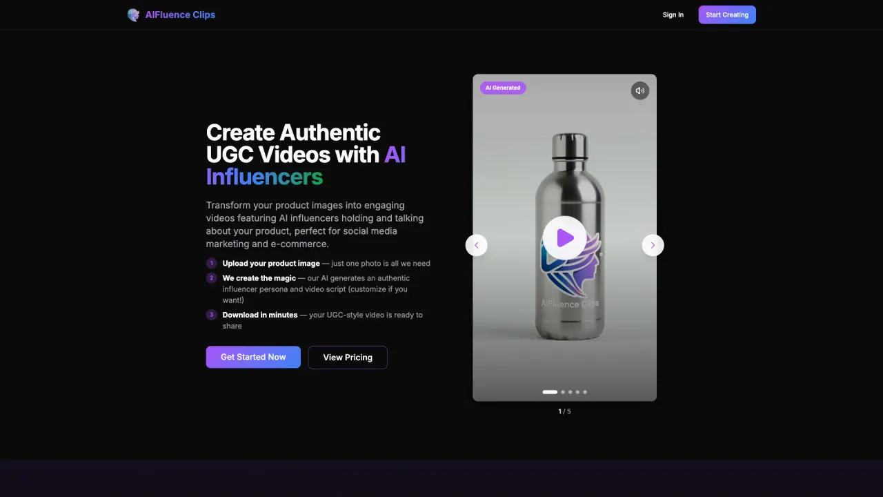 AIFluenceClips screenshot
