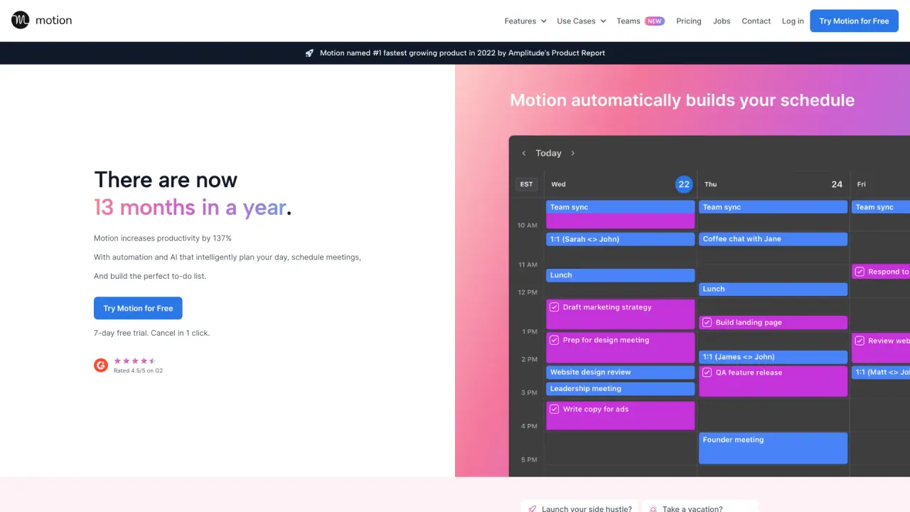Motion screenshot