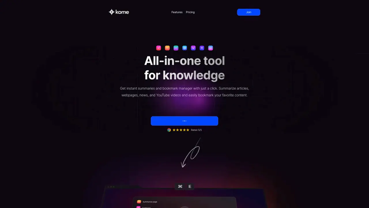 Kome AI screenshot