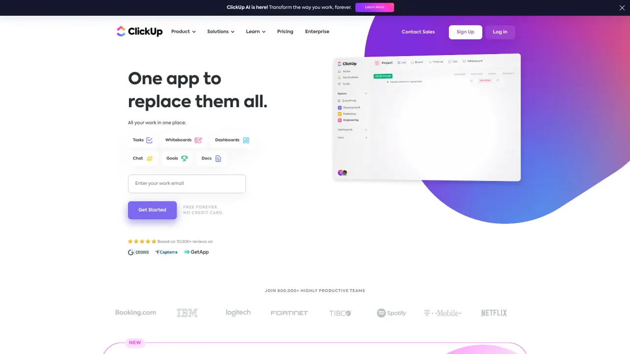 ClickUp AI screenshot