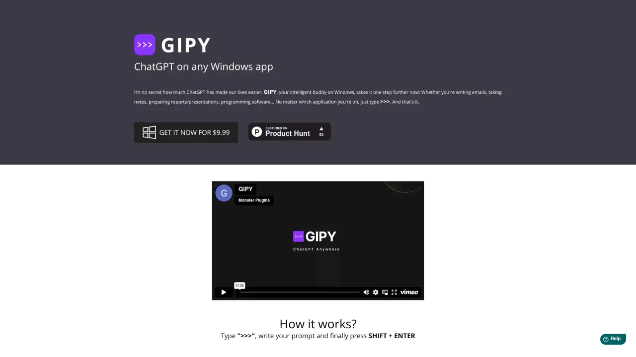 GIPY screenshot