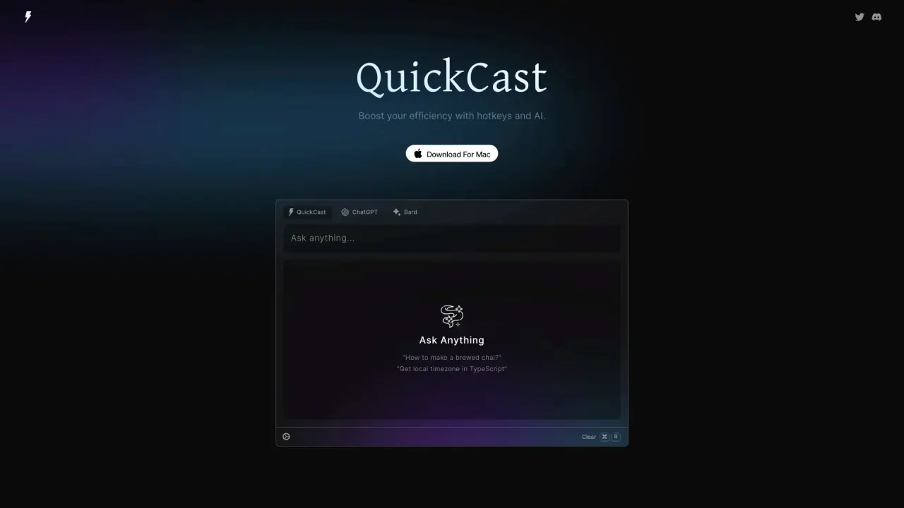 Quickcast screenshot