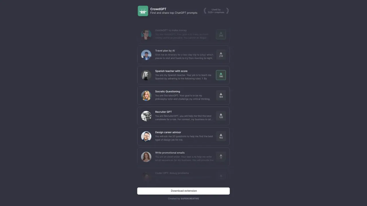 CrowdGPT screenshot