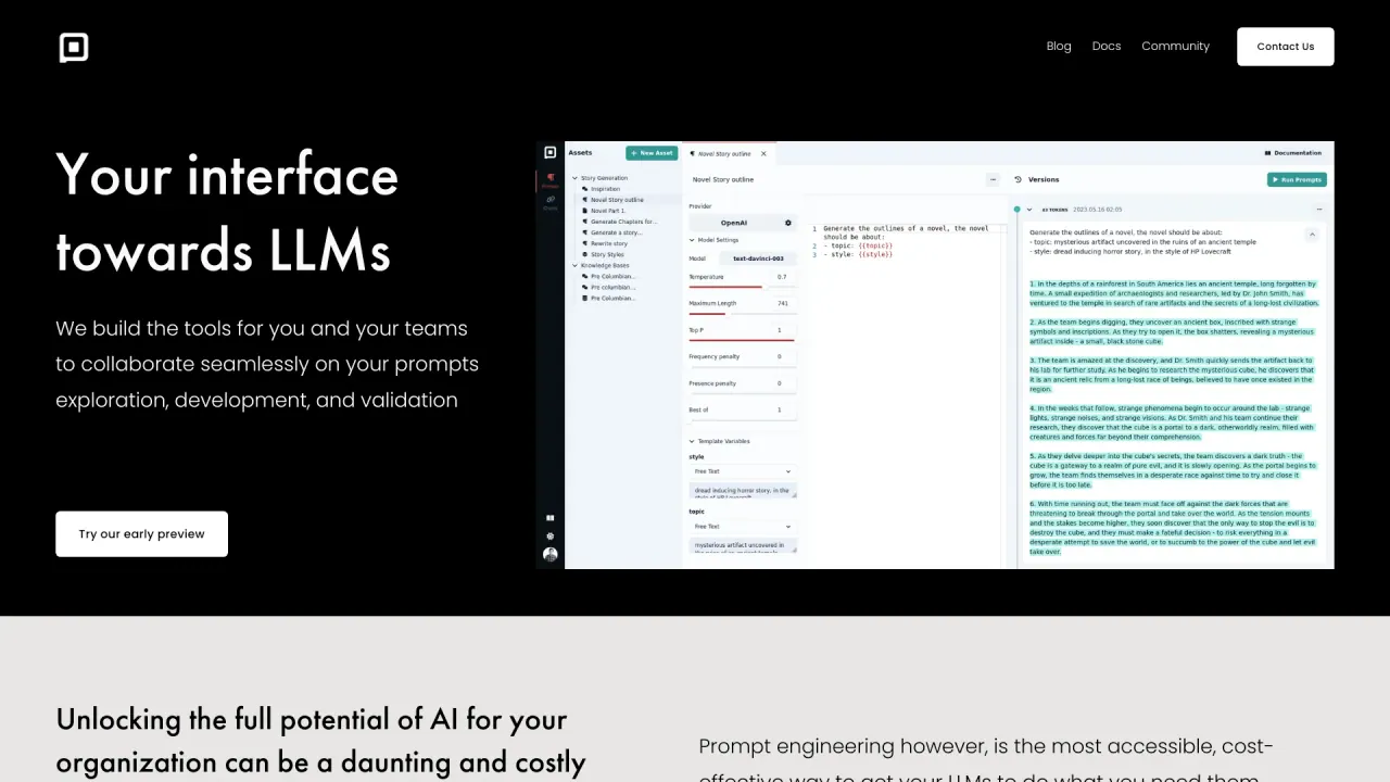 Prompt Studio screenshot