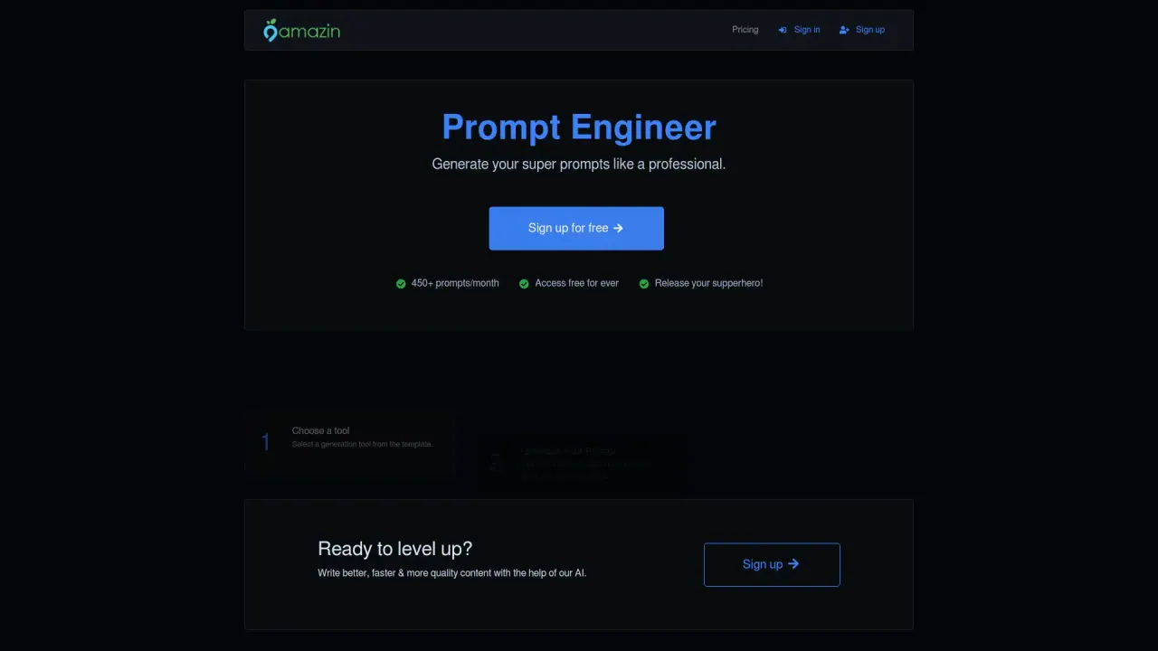 Amazin Prompts screenshot