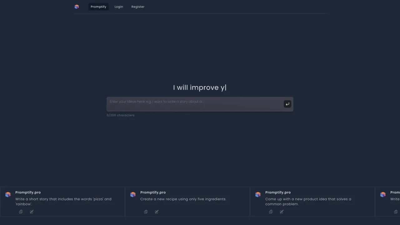 Promptify Editor screenshot