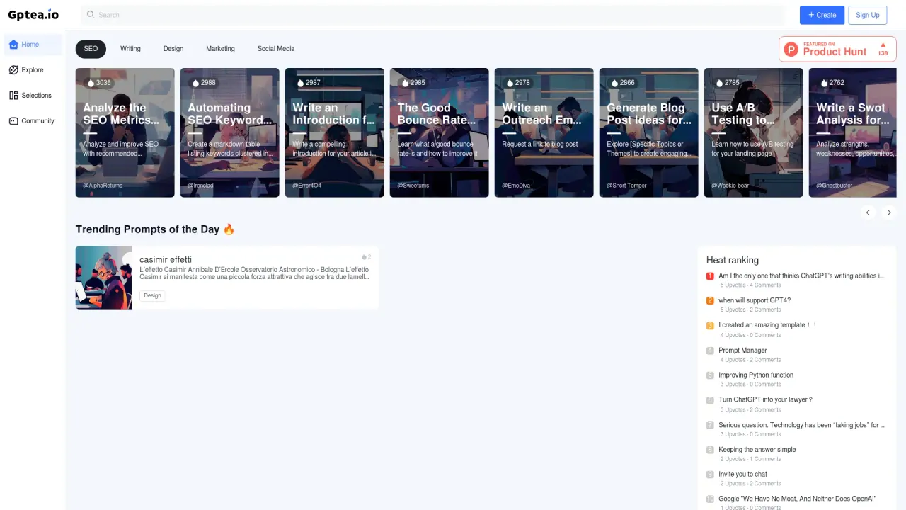 GPTea screenshot