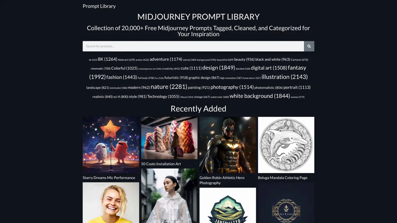 Prompt Library screenshot