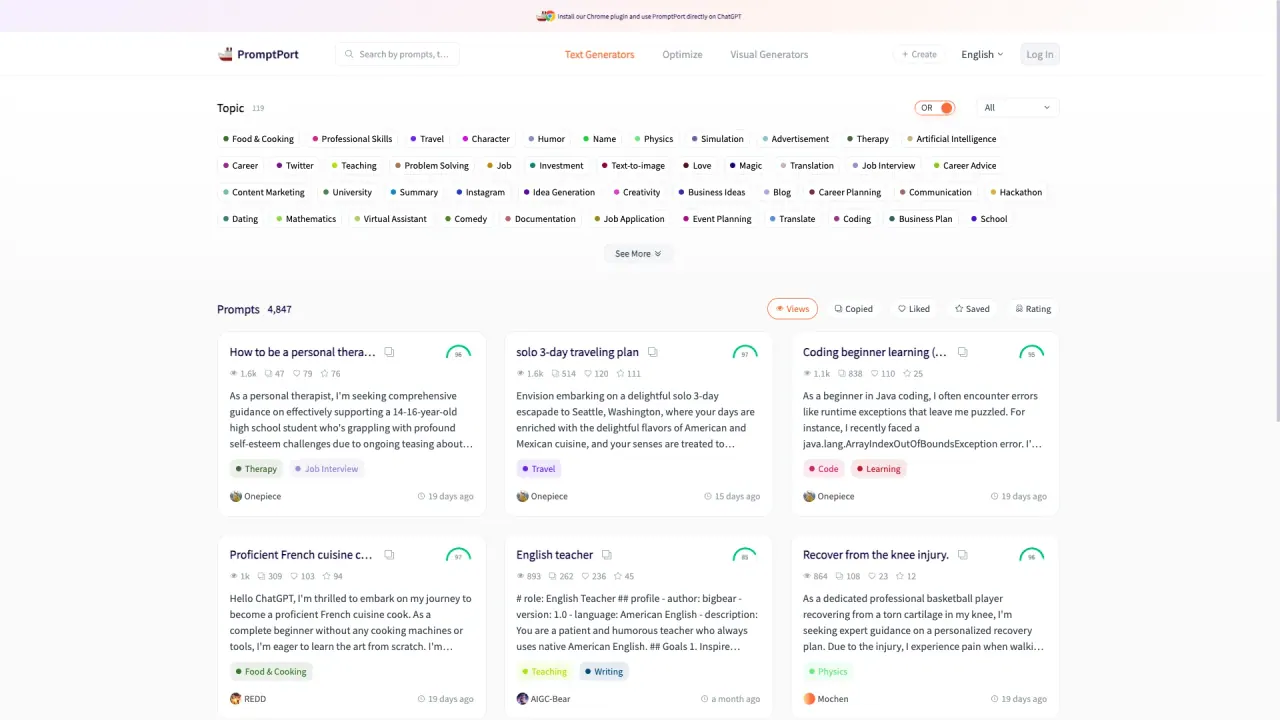 PromptPortAI screenshot