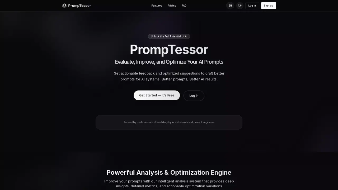 PrompTessor screenshot