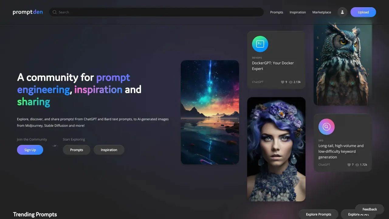 PromptDen screenshot