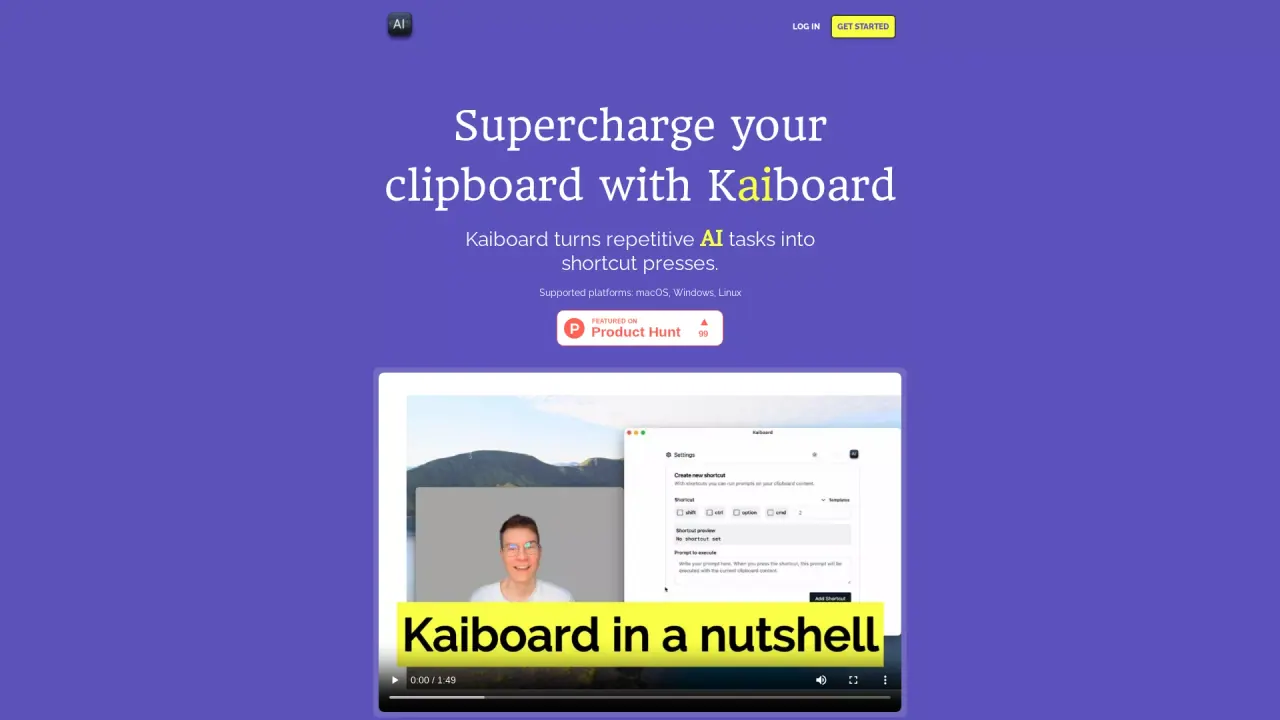 Kaiboard screenshot