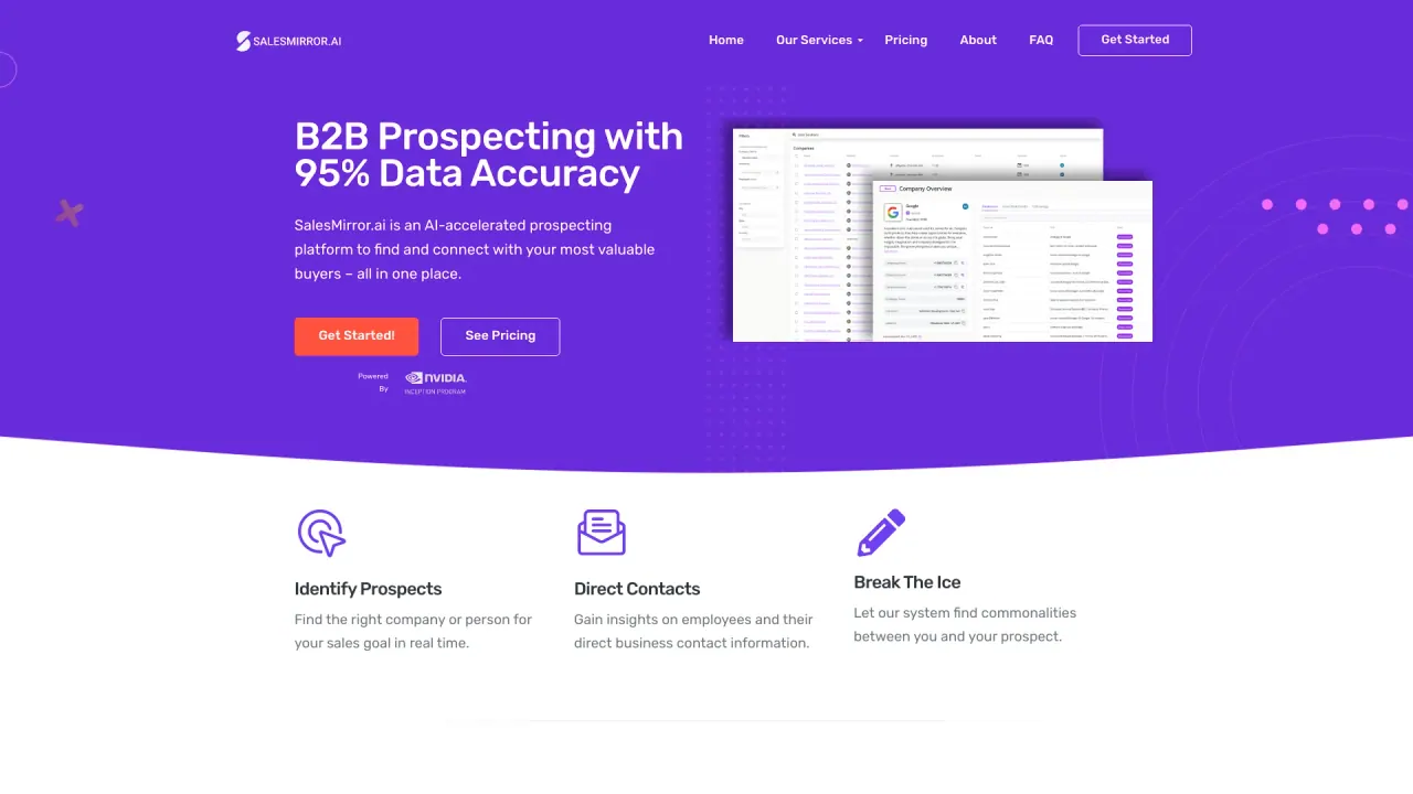 Salesmirror screenshot