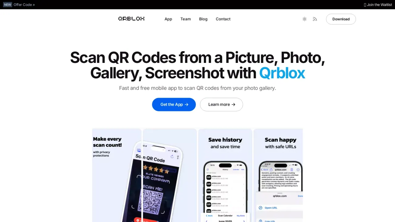Qrblox screenshot