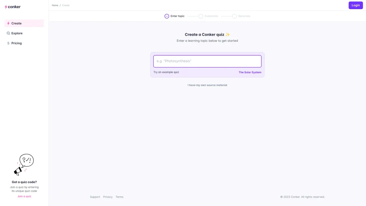 ConkerAI screenshot