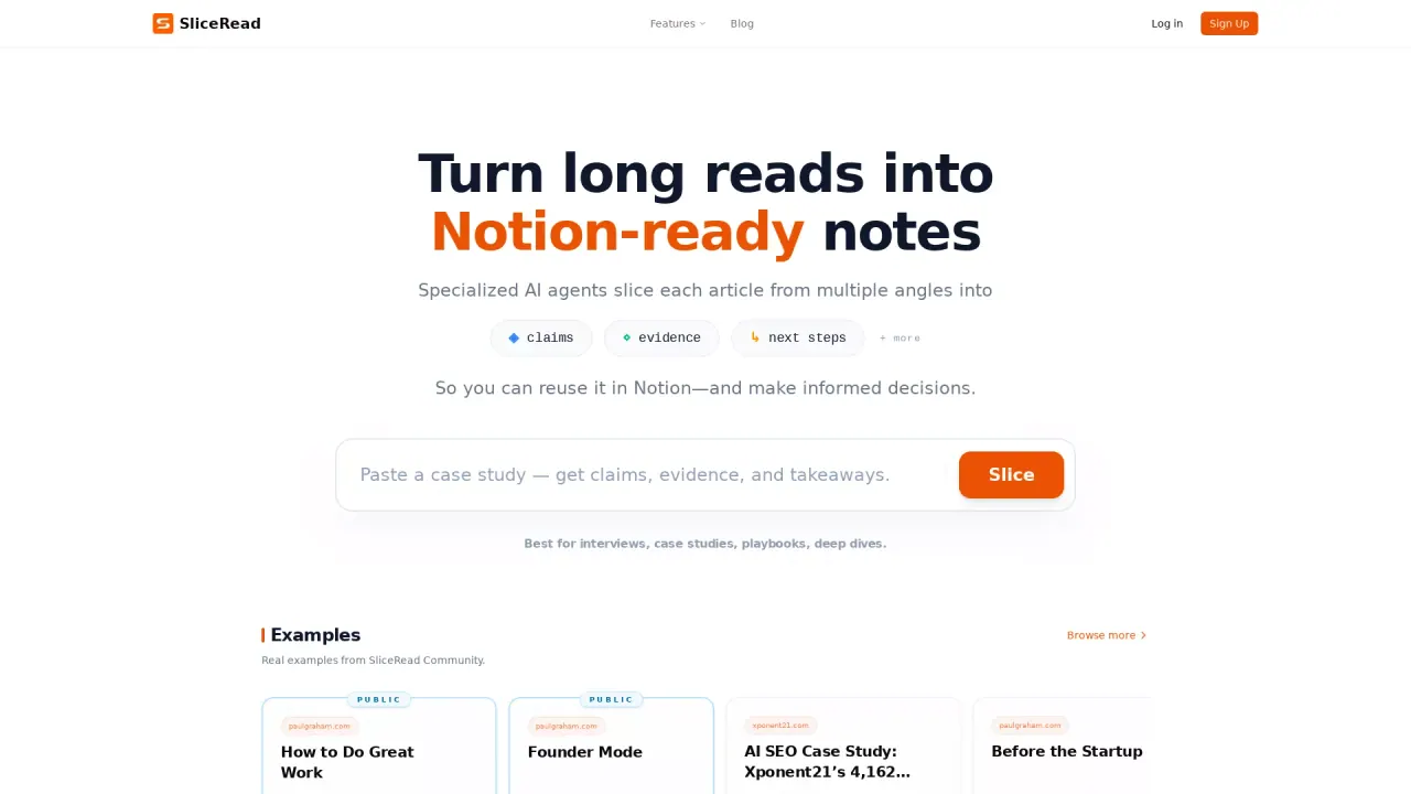 SliceRead screenshot