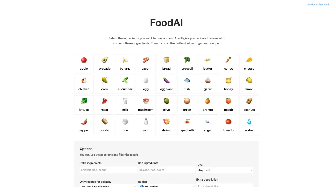 FoodAI screenshot