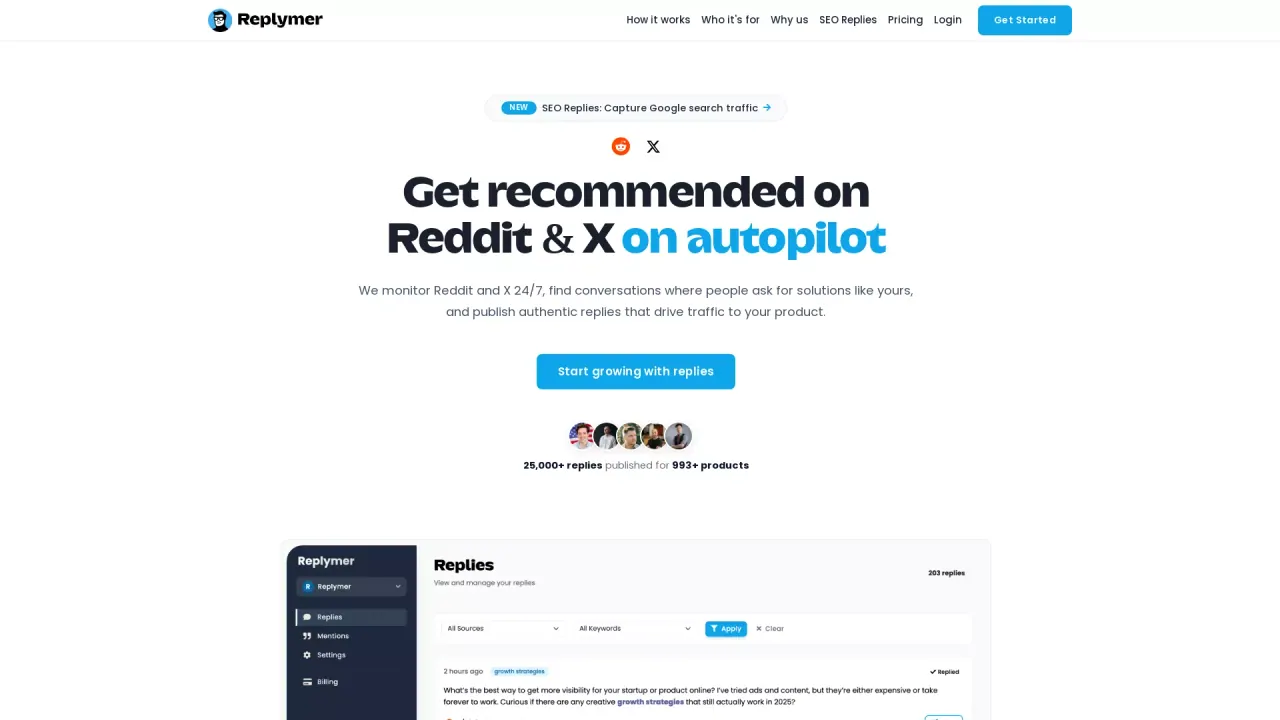 Replymer screenshot