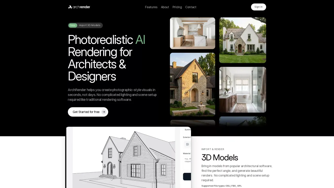 ArchRender screenshot