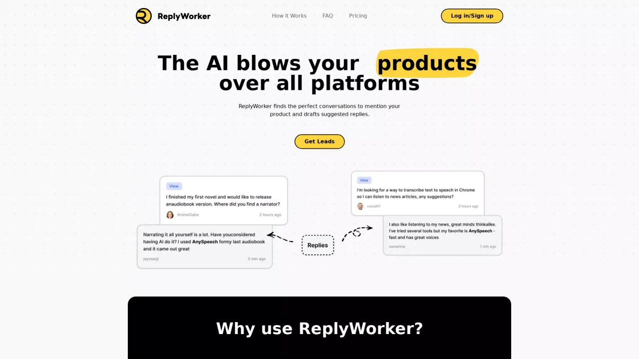ReplyWorker screenshot