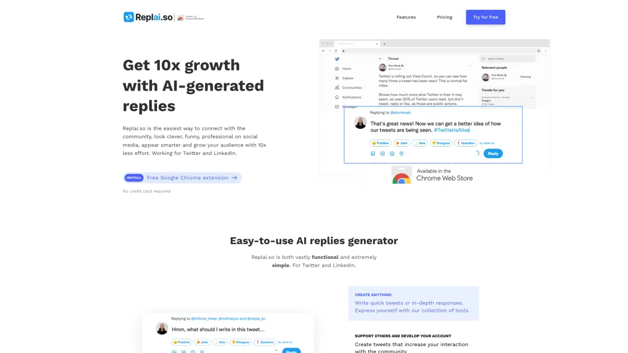 ReplAI screenshot