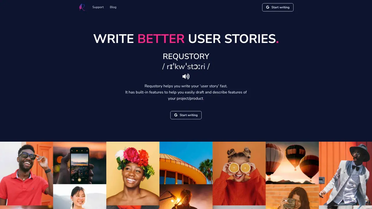 Requstory screenshot