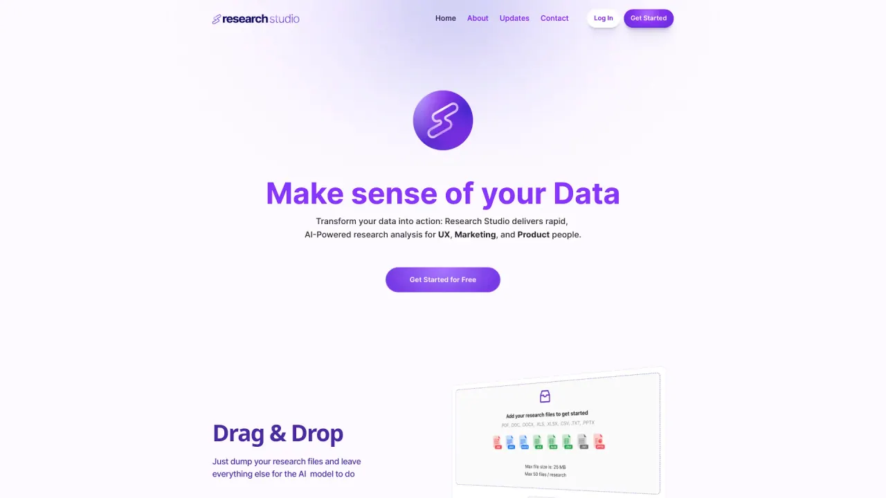 Research Studio screenshot