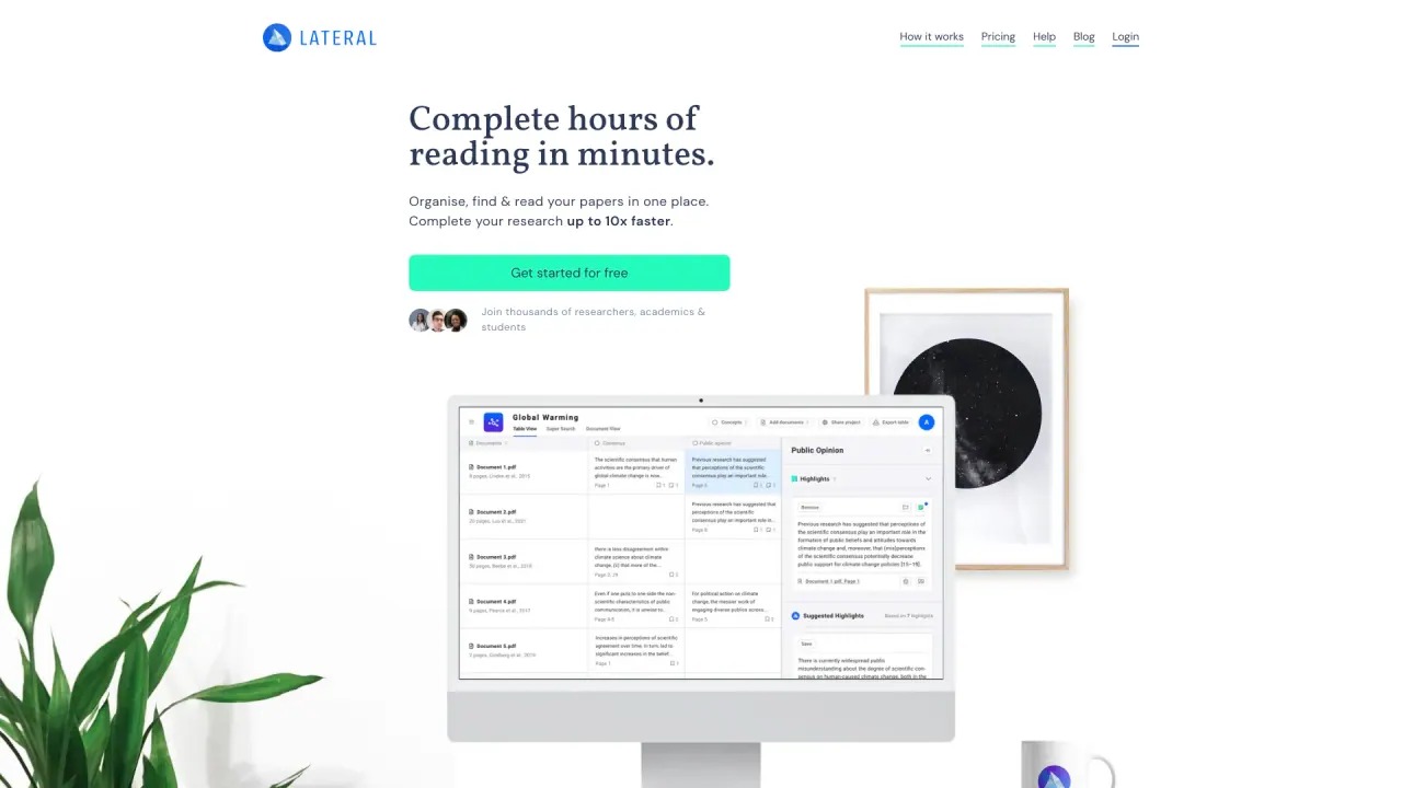 Lateral screenshot