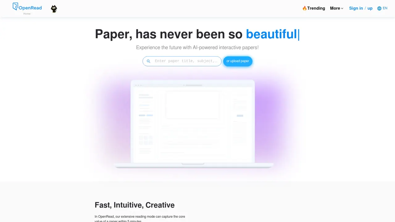 Openread screenshot