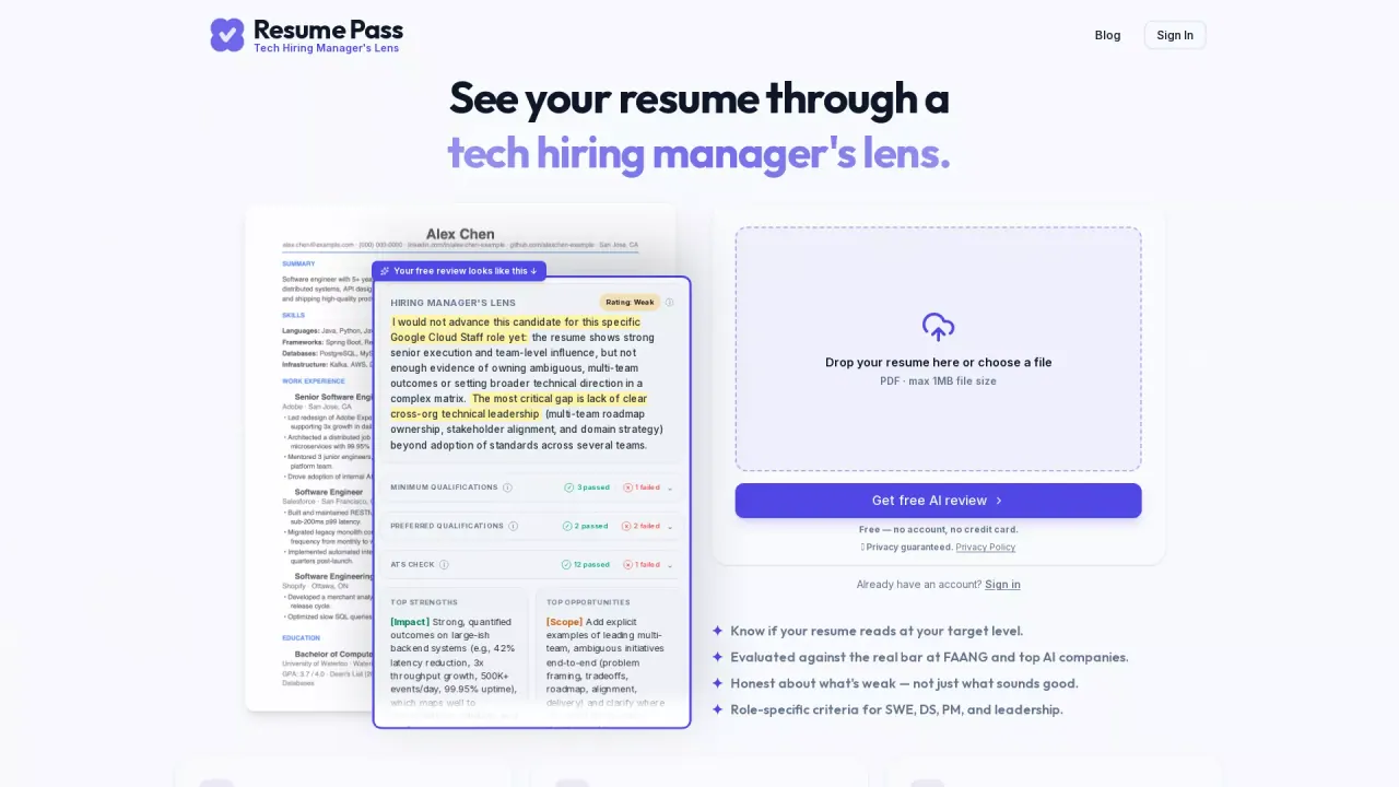 ResumePass screenshot