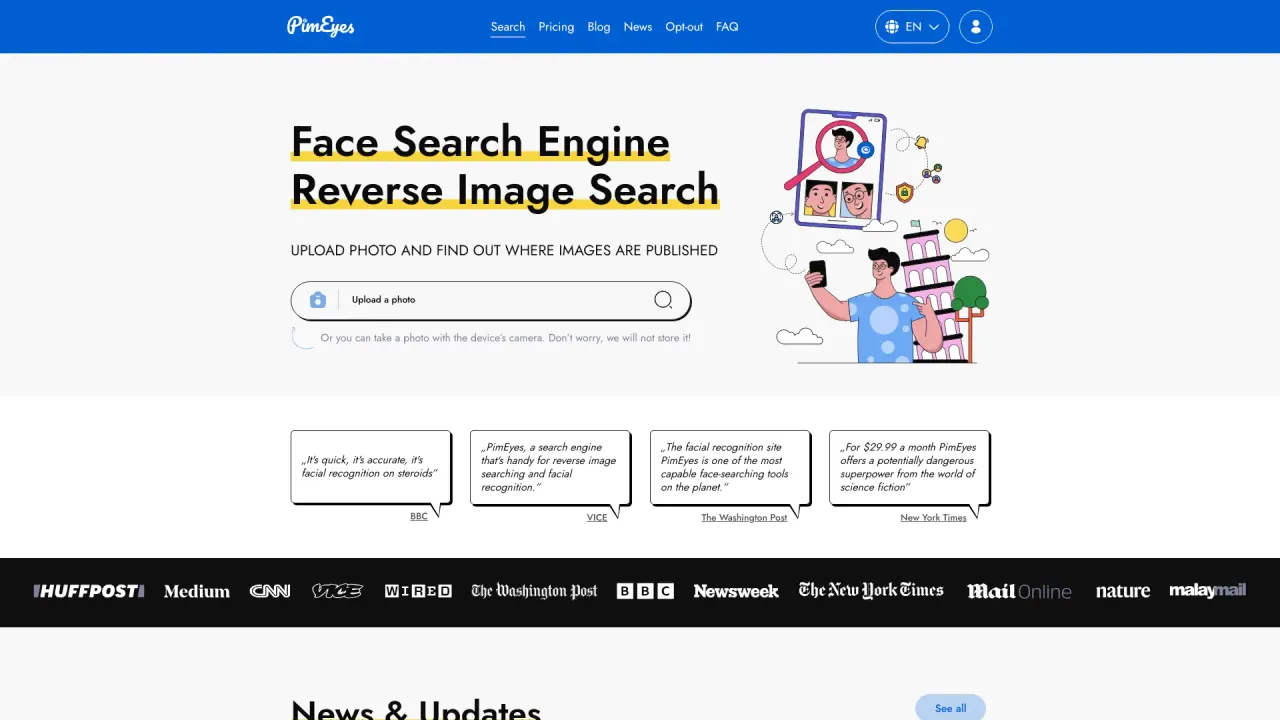 PimEyes screenshot